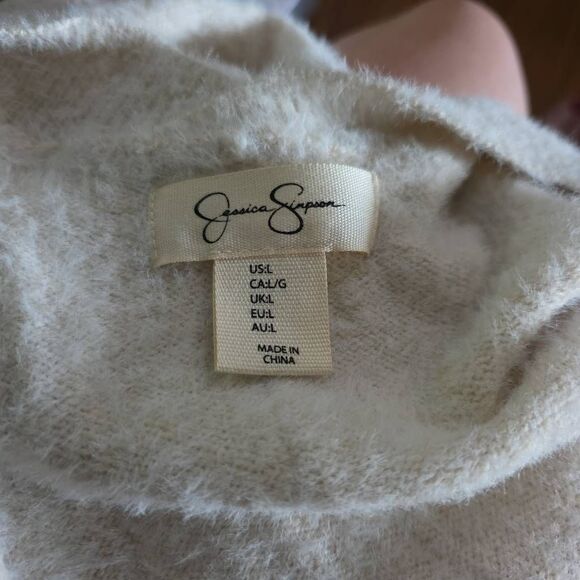 Jessica Simpson Women's Size Large Ivory Super Soft Long Cardigan - Picture 2 of 5